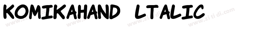 KomikaHand- ltalic字体转换